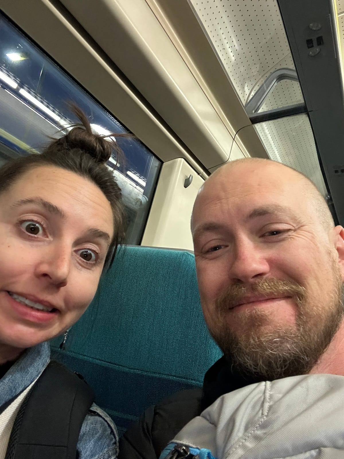 On the Southern Railway from Gatwick to Victoria