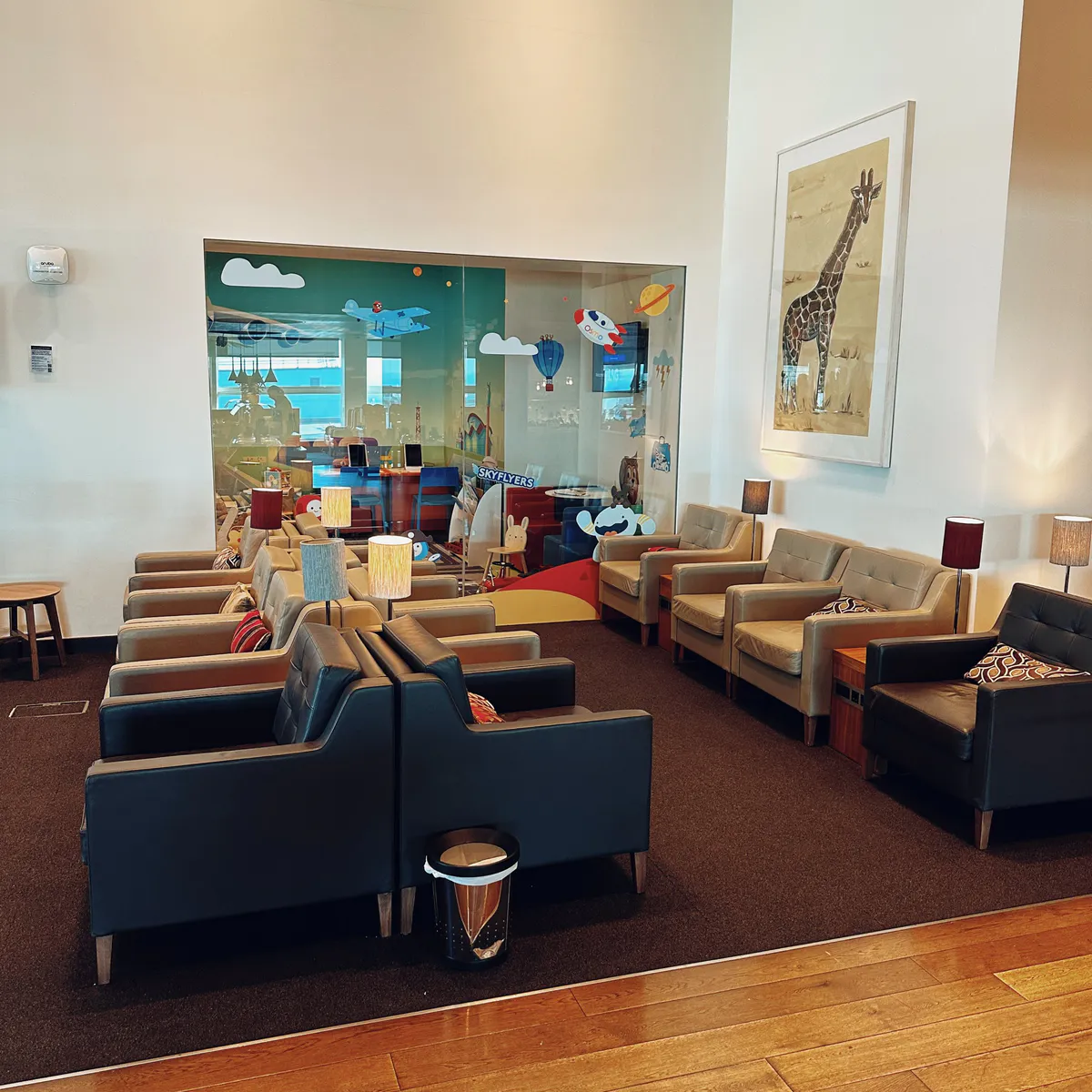Family room at the British Airways Club Lounge at Gatwick