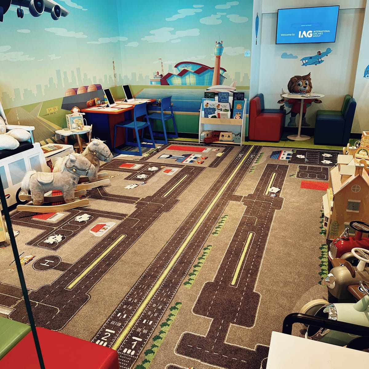 Family room at the British Airways Club Lounge at Gatwick