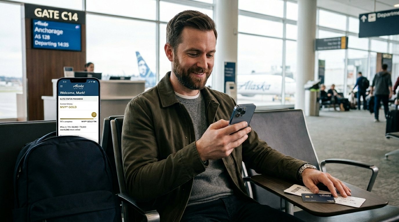 Atmos Rewards elite status acceleration with Alaska credit card