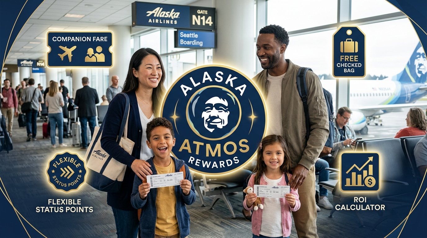 is alaska atmos rewards worth it 2026 honest math real results companion fare free bags