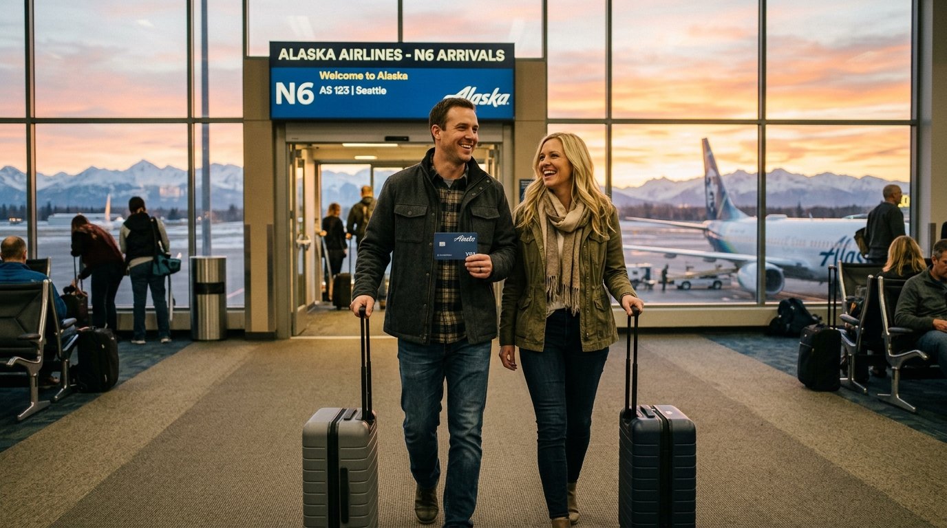 Successful Alaska Airlines credit card traveler with Companion Fare and free bags