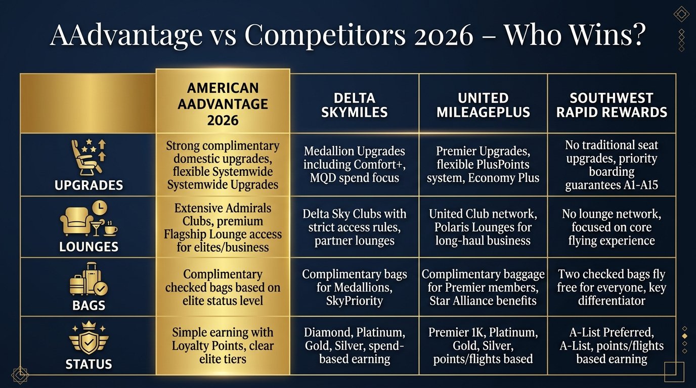 American aadvantage vs competitors in 2026