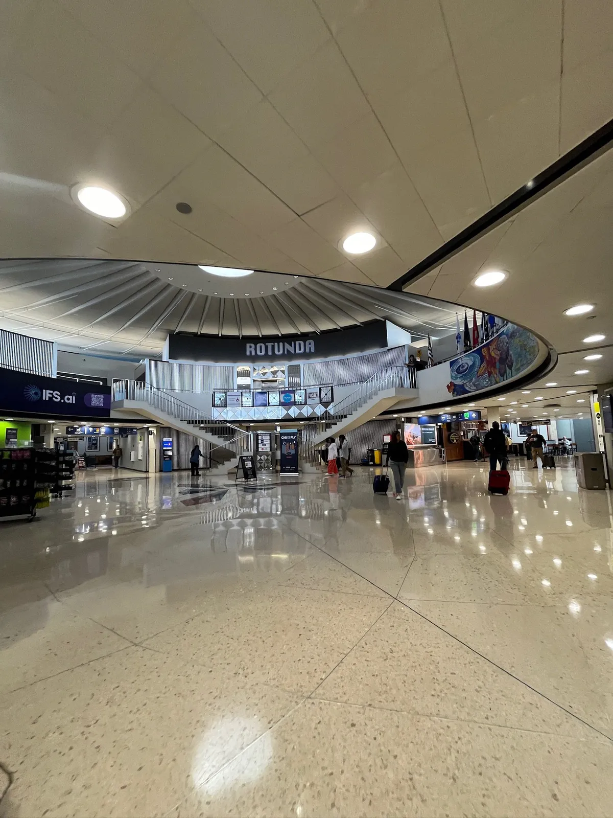 Navigating the airport terminal