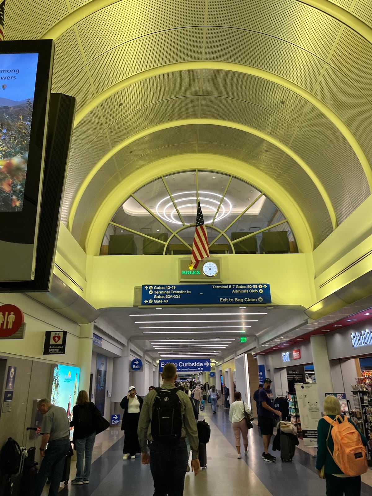 Navigating the airport terminal