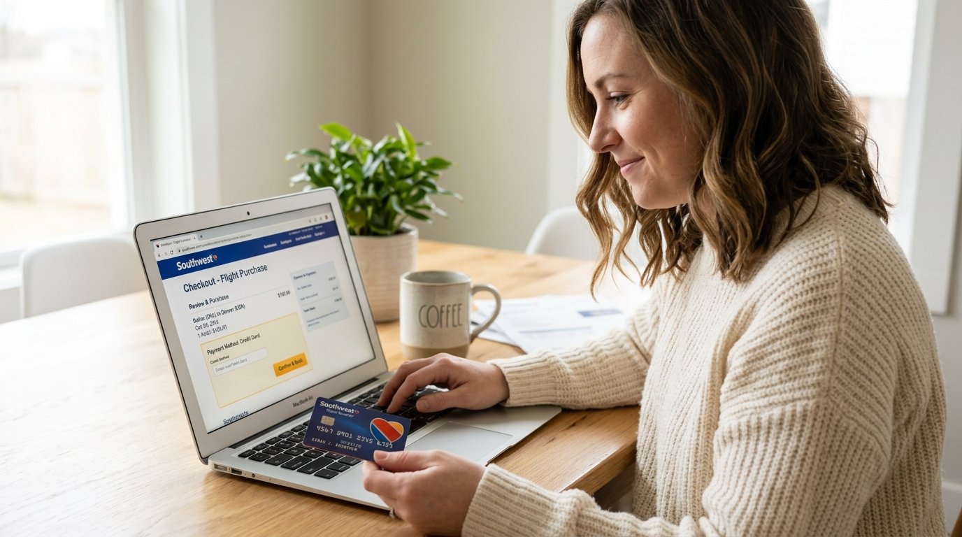 using the southwest rapid rewards plus card to purchase southwest tickets