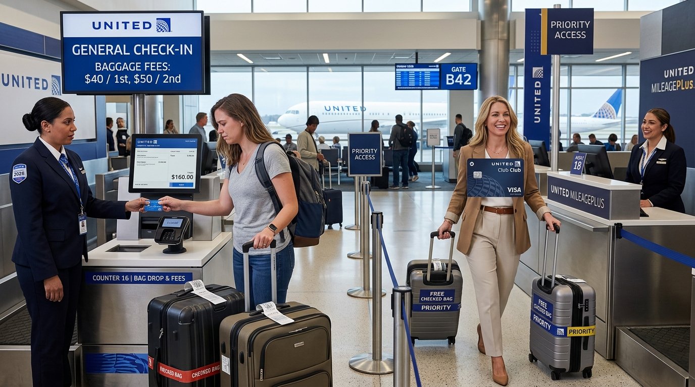 United Basic Economy 2026 0 miles for non-cardholders new earning rules