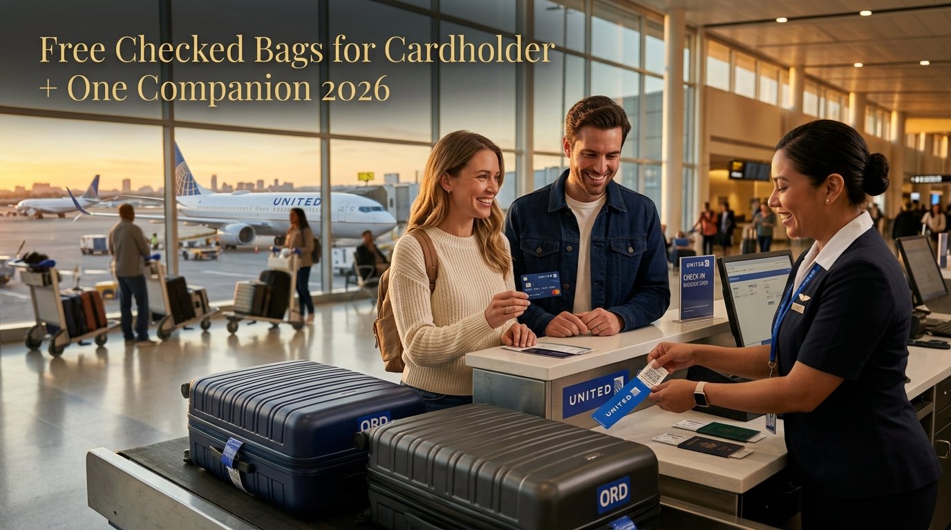 free checked bag with united credit cards